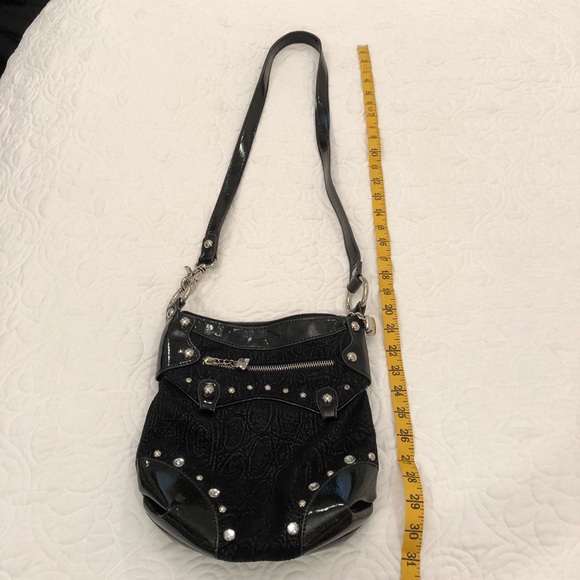 Kathy Van Zeeland Bags Kathy Van Zeeland Black Studded Crossbody